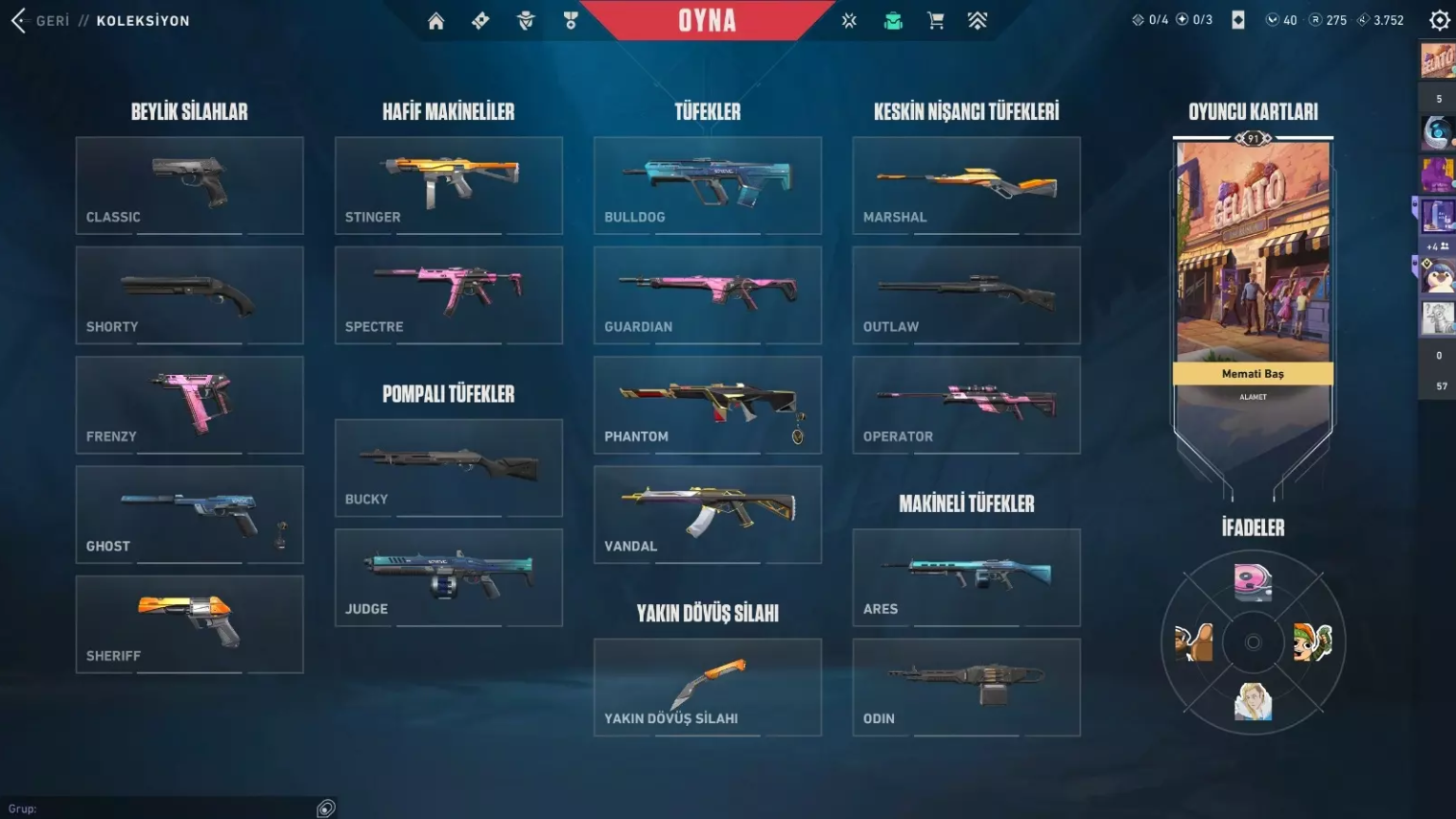 Valorant +2 Vandalı Temiz hesap